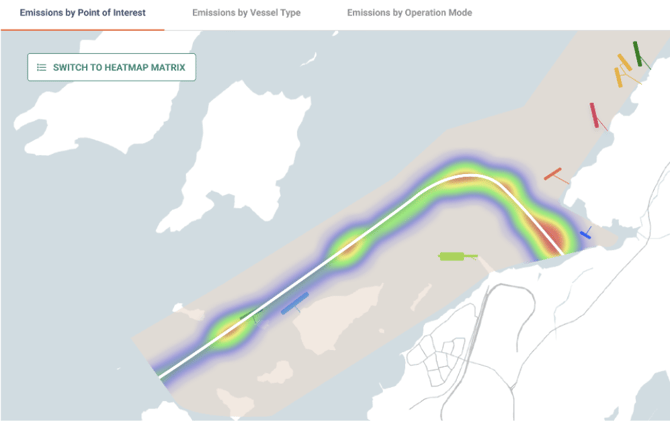 emissions by point of interest