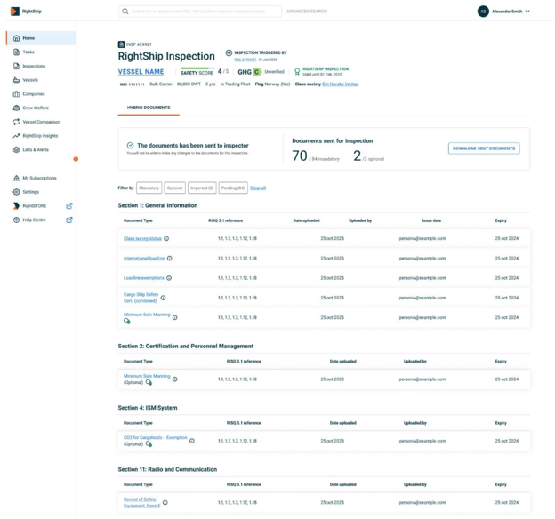 hybrid inspection page update