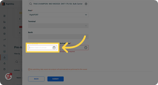 input arrival time 2