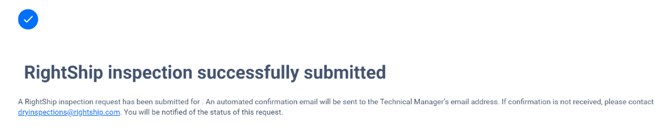 investigation submit success