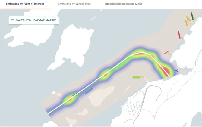 emissions by point of interest